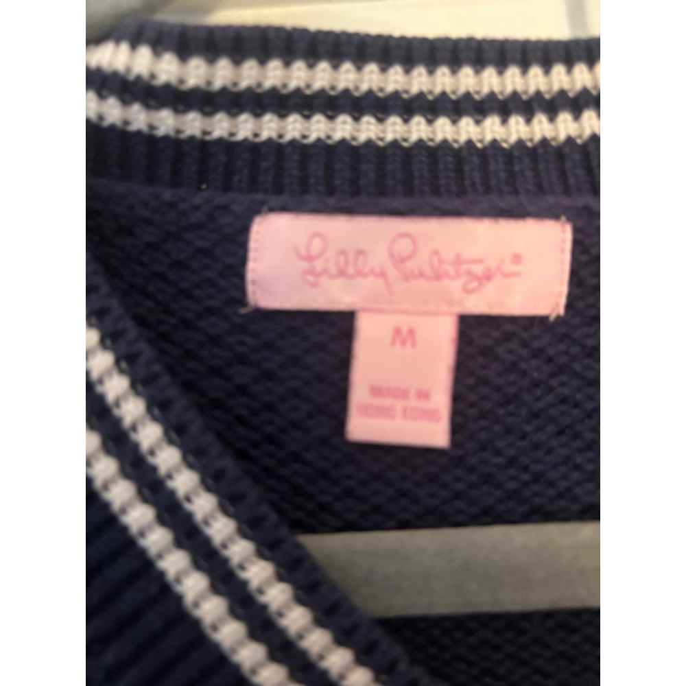 Vineyard Vines v-neck sweater, navy blue. Size XS. 100% cotton. - Picture 2 of 2